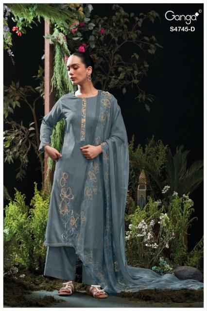 Ganga morael 4745 dress materials wholesale cotton